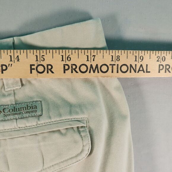 Vintage Columbia Chino Style Men's Pants Flat Front Cargo Pockets 38X32 - Picture 10 of 12